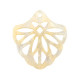 Bohemian resin hanger 40mm - Sand beige transparent